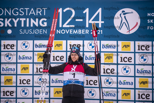 13.11.2021, xkvx, Season Opening Sjusjoen - Sprint Men, v.l. Sivert Guttorm Bakken (Norway)  