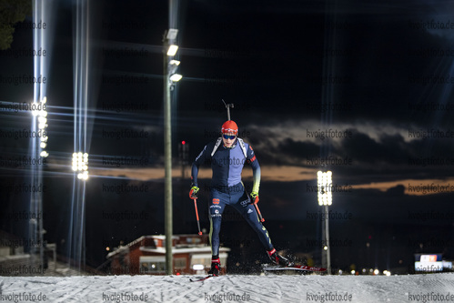 25.11.2021, xkvx, Biathlon IBU World Cup Oestersund, Training Women and Men, v.l. Benedikt Doll (Germany) in aktion / in action competes