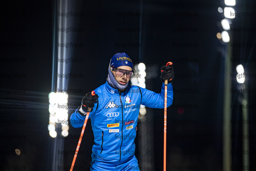 25.11.2021, xkvx, Biathlon IBU World Cup Oestersund, Training Women and Men, v.l. Thomas Bormolini (Italy) in aktion / in action competes