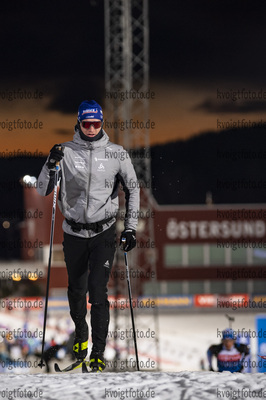26.11.2021, xkvx, Biathlon IBU World Cup Oestersund, Training Women and Men, v.l. Niklas Hartweg (Switzerland) in aktion / in action competes