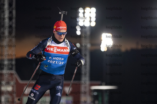 26.11.2021, xkvx, Biathlon IBU World Cup Oestersund, Training Women and Men, v.l. Philipp Horn (Germany) in aktion / in action competes