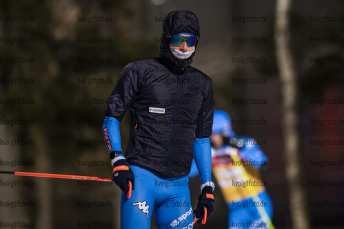 26.11.2021, xkvx, Biathlon IBU World Cup Oestersund, Training Women and Men, v.l. Lukas Hofer (Italy) in aktion / in action competes