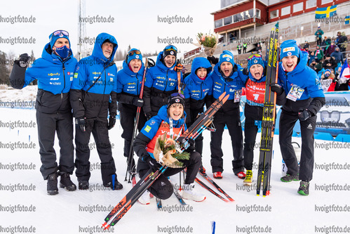 28.11.2021, xkvx, Biathlon IBU World Cup Oestersund, Sprint Women, v.l. Anais Chevalier-Bouchet (France)  /