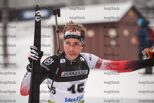 28.11.2021, xetx, Biathlon IBU Cup Idre, Pursuit Men, v.l. Lucas Pitzer (AUSTRIA)
