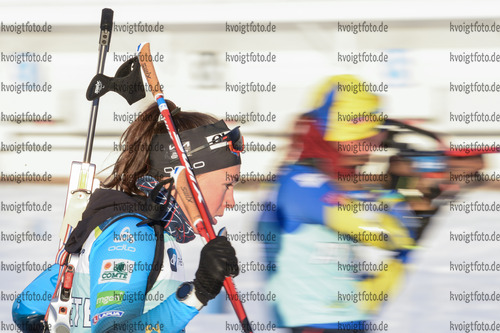 30.11.2021, xetx, Biathlon IBU Cup Sjusjoen, Training Women and Men, v.l. Camille Bened (FRANCE)  / 