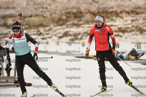 30.11.2021, xetx, Biathlon IBU Cup Sjusjoen, Training Women and Men, v.l. Katharina Innerhofer (AUSTRIA)  / 