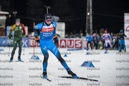 01.12.2021, xkvx, Biathlon IBU World Cup Oestersund, Training Women and Men, v.l. Eric Perrot (France) in aktion / in action competes
