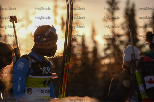 01.12.2021, xetx, Biathlon IBU Cup Sjusjoen, Super Sprint Men, v.l. David Zingerle (ITALY)  / 