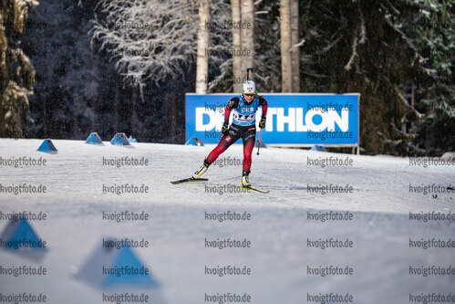 02.12.2021, xkvx, Biathlon IBU World Cup Oestersund, Sprint Women, v.l. Tiril Eckhoff (Norway) in aktion / in action competes