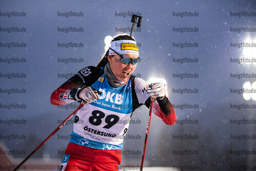 02.12.2021, xkvx, Biathlon IBU World Cup Oestersund, Sprint Women, v.l. Anna Juppe (Austria) in aktion / in action competes