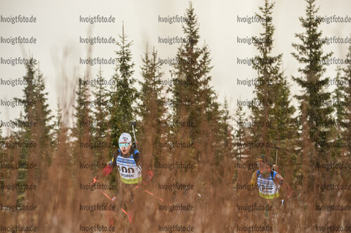 03.12.2021, xetx, Biathlon IBU Cup Sjusjoen, Sprint Men, v.l. Sverre Dahlen Aspenes (NORWAY)  / 