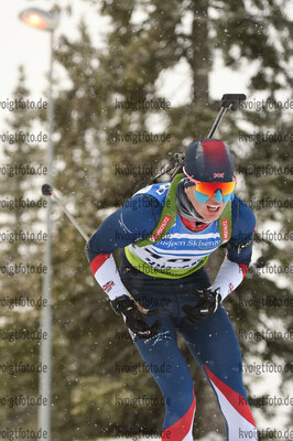 03.12.2021, xetx, Biathlon IBU Cup Sjusjoen, Sprint Men, v.l. Marcus Webb (GBR)  / 