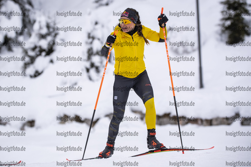 08.12.2021, xkvx, Biathlon IBU World Cup Hochfilzen, Training Women and Men, v.l. Dorothea Wierer (Italy) in aktion / in action competes