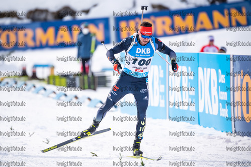 10.12.2021, xkvx, Biathlon IBU World Cup Hochfilzen, Sprint Men, v.l. Philipp Nawrath (Germany) in aktion / in action competes