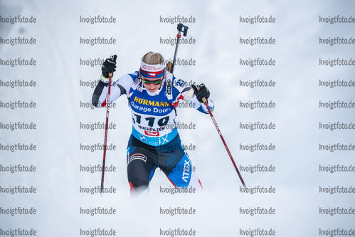 10.12.2021, xkvx, Biathlon IBU World Cup Hochfilzen, Sprint Women, v.l. Lucie Charvatova (Czech Republic) in aktion / in action competes
