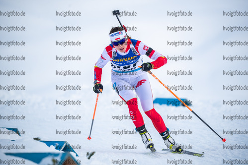 10.12.2021, xkvx, Biathlon IBU World Cup Hochfilzen, Sprint Women, v.l. Magda Piczura (Poland) in aktion / in action competes