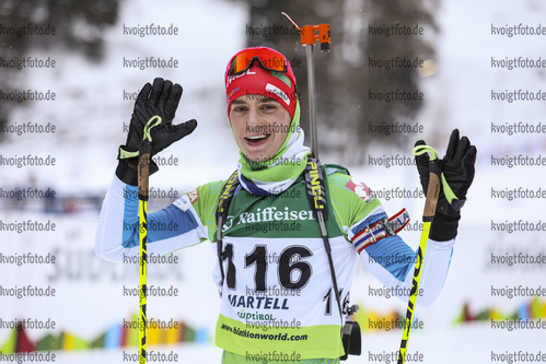 10.12.2021, xmcx, Biathlon IBU Junior Cup Martell, Individual Men, v.l. Gasper Ozbolt (Slovenia)  / 