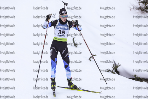 10.12.2021, xmcx, Biathlon IBU Junior Cup Martell, Individual Women, v.l. Demi Heinsoo (Estonia)  / 