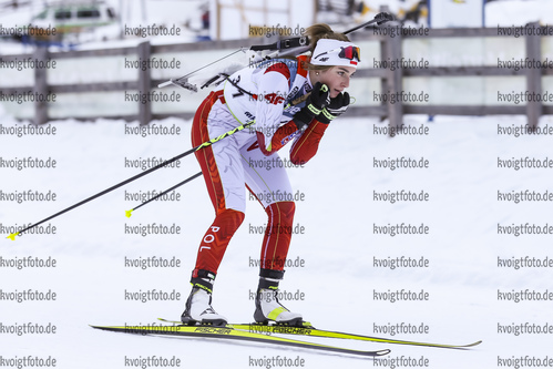 10.12.2021, xmcx, Biathlon IBU Junior Cup Martell, Individual Women, v.l. Klaudia Topor (Poland)  / 
