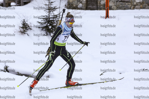 10.12.2021, xmcx, Biathlon IBU Junior Cup Martell, Individual Women, v.l. Maria Tsiarka (Greece)  / 