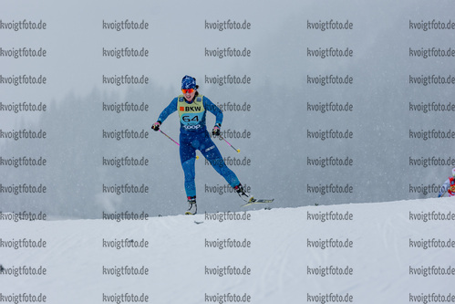 11.12.2021, xljkx, Cross Country FIS World Cup Davos, Women Prolog, v.l. Irina Bykova (Kazakstan)  / 