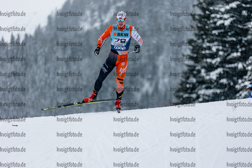 11.12.2021, xljkx, Cross Country FIS World Cup Davos, Men Prolog, v.l. Modestas Vaiciulis (Lithuania)  / 