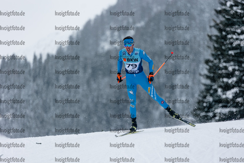 11.12.2021, xljkx, Cross Country FIS World Cup Davos, Men Prolog, v.l. Francesco Manzoni (Italy)  / 