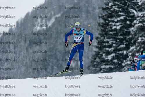 11.12.2021, xljkx, Cross Country FIS World Cup Davos, Men Prolog, v.l. Raul Mihai Popa (Romania)  / 