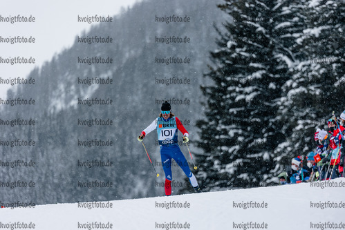 11.12.2021, xljkx, Cross Country FIS World Cup Davos, Men Prolog, v.l. Milos Milosavljevic (Serbia)  / 