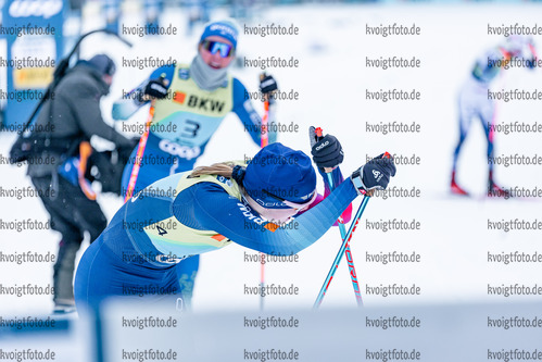 11.12.2021, xljkx, Cross Country FIS World Cup Davos, Women Sprint Final, v.l. Nadine Faehndrich (Switzerland)  / 