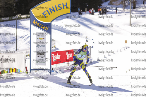 12.12.2021, xmcx, Biathlon IBU Junior Cup Martell, Relay Men, v.l. Stepan Kinash (Ukraine)  /