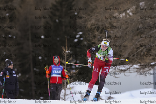 12.12.2021, xmcx, Biathlon IBU Junior Cup Martell, Relay Women, v.l. Lea Rothschopf (Austria)  /