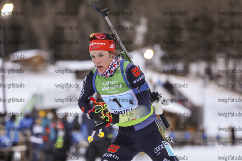 12.12.2021, xmcx, Biathlon IBU Junior Cup Martell, Relay Women, v.l. Mareike Braun (Germany)  /