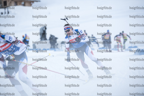 15.12.2021, xkvx, Biathlon IBU World Cup Le Grand Bornand, Training Women and Men, v.l. Jakub Stvrtecky (Czech Republic) in aktion / in action competes