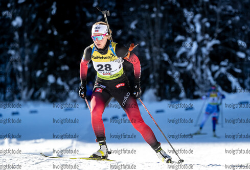 16.12.2021, xlukx, Biathlon IBU Cup Obertilliach, Individual Women, v.l. Karoline Offigstad Knotten (Norway)  / 
