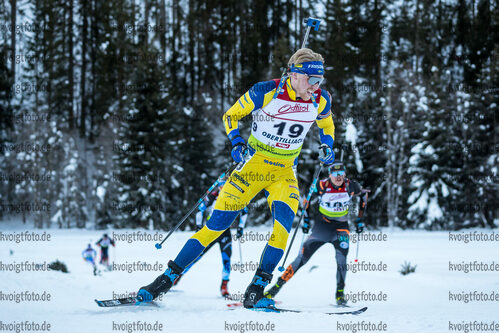 16.12.2021, xlukx, Biathlon IBU Cup Obertilliach, Individual Men, v.l. Viktor Brandt (Sweden)  / 