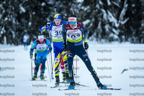 16.12.2021, xlukx, Biathlon IBU Cup Obertilliach, Individual Men, v.l. Philipp Lipowitz (Germany)  / 