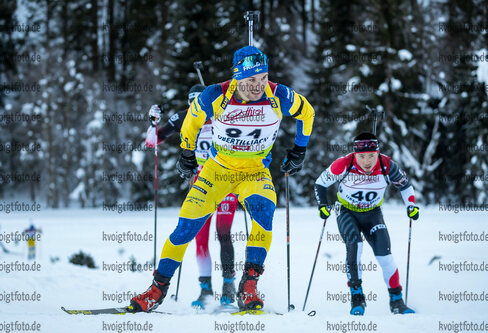 16.12.2021, xlukx, Biathlon IBU Cup Obertilliach, Individual Men, v.l. Tobias Arwidson (Sweden)  / 