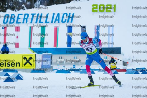 16.12.2021, xlukx, Biathlon IBU Cup Obertilliach, Individual Men, v.l. Anton Babikov (Russia)  / 