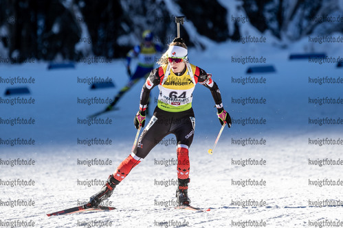 16.12.2021, xlukx, Biathlon IBU Cup Obertilliach, Individual Women, v.l. Jenna Sherrington (Canada)  / 