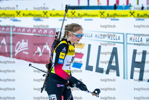 16.12.2021, xlukx, Biathlon IBU Cup Obertilliach, Individual Women, v.l. Randi Sollid Nordvang (Norway)  / 
