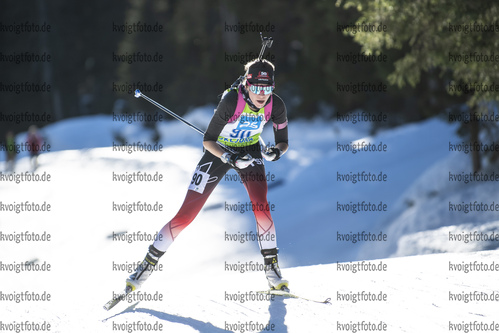 19.12.2021, xsoex, Biathlon Alpencup Pokljuka, Sprint Women, v.l. Johanna Hlavka (Austria)  / 