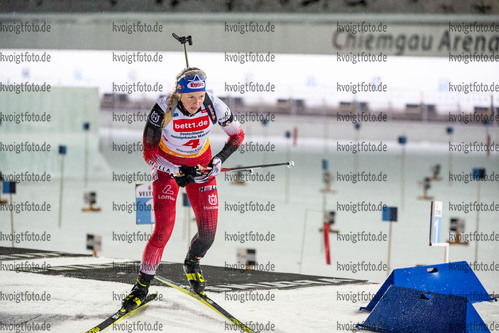 28.12.2021, xkvx, Biathlon WTC Ruhpolding 2021, v.l. Lisa Theresa Hauser (Austria) in aktion am Schiessstand / at the shooting range