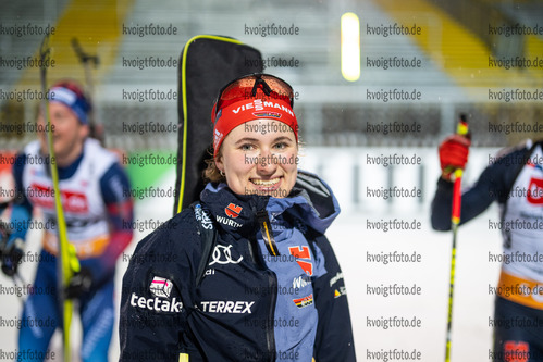 28.12.2021, xkvx, Biathlon WTC Ruhpolding 2021, v.l. Janina Hettich (Germany) nach dem Wettkampf / after the competition