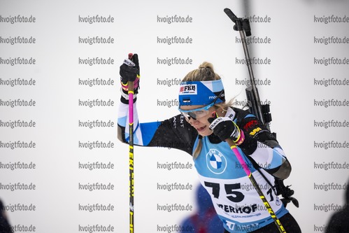 07.01.2022, xkvx, Biathlon IBU World Cup Oberhof, Sprint Women, v.l. Regina Oja (Estonia) in aktion / in action competes