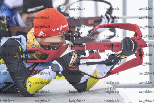 07.01.2022, xsoex, Biathlon Deutschlandpokal Notschrei, Sprint Men, v.l. Wyn Kirchhoefer (Germany)  / 