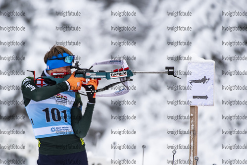 07.01.2022, xsoex, Biathlon Deutschlandpokal Notschrei, Sprint Men, v.l. Fabian Gehmeier (Germany)  / 