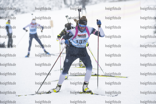 07.01.2022, xsoex, Biathlon Deutschlandpokal Notschrei, Sprint Women, v.l. Christina Benedetti (Germany)  / 