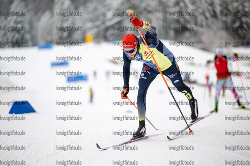 11.01.2022, xkvx, Biathlon IBU World Cup Ruhpolding, Training Women and Men, v.l. Benedikt Doll (Germany) in aktion / in action competes