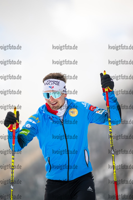 11.01.2022, xkvx, Biathlon IBU World Cup Ruhpolding, Training Women and Men, v.l. Fabien Claude (France) in aktion / in action competes